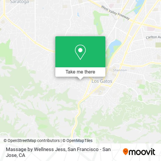 Mapa de Massage by Wellness Jess