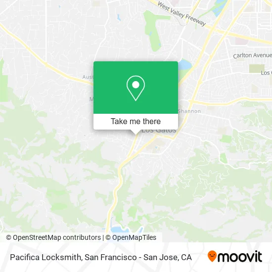 Pacifica Locksmith map