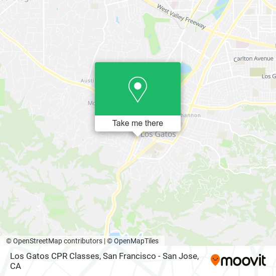 Mapa de Los Gatos CPR Classes