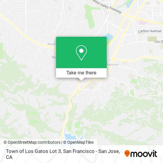 Town of Los Gatos Lot 3 map