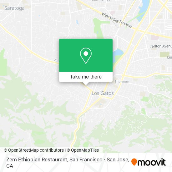 Mapa de Zem Ethiopian Restaurant