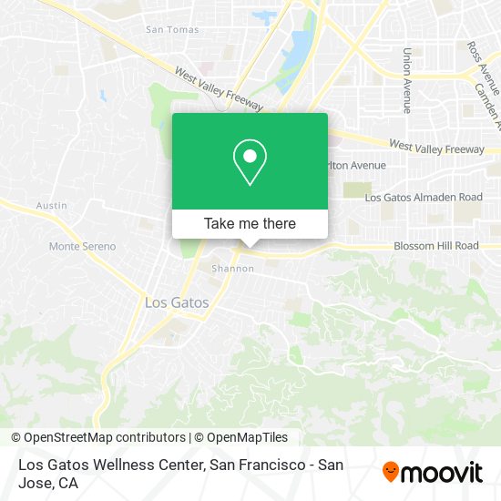 Los Gatos Wellness Center map