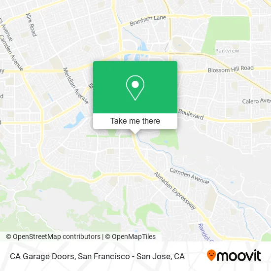 Mapa de CA Garage Doors