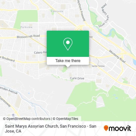 Saint Marys Assyrian Church map