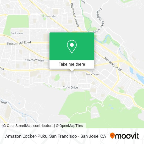 Amazon Locker-Puku map