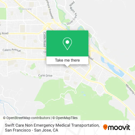 Swift Care Non Emergency Medical Transportation map