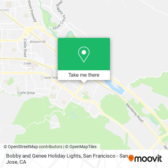 Bobby and Genee Holiday Lights map