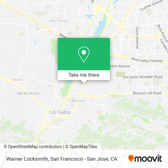 Warner Locksmith map
