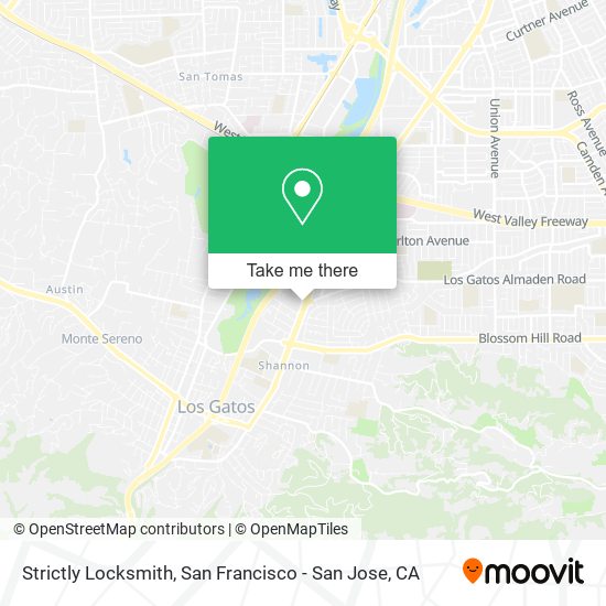 Mapa de Strictly Locksmith