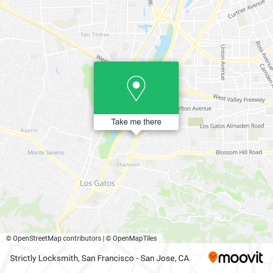 Mapa de Strictly Locksmith