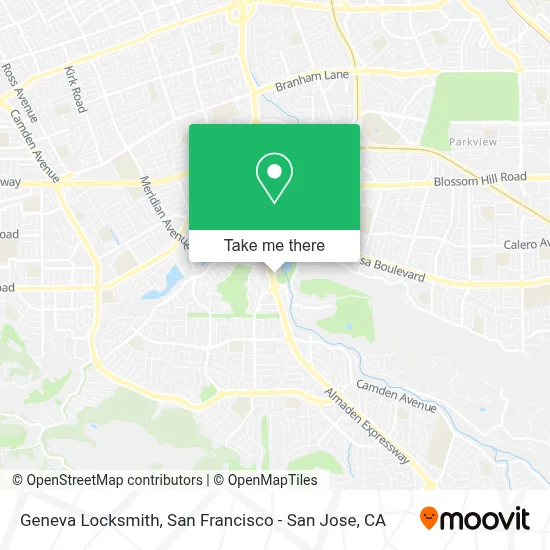 Geneva Locksmith map