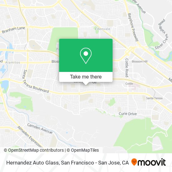 Hernandez Auto Glass map
