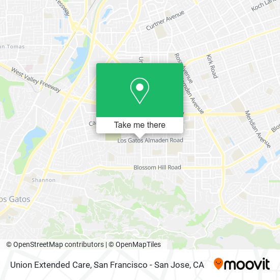 Union Extended Care map