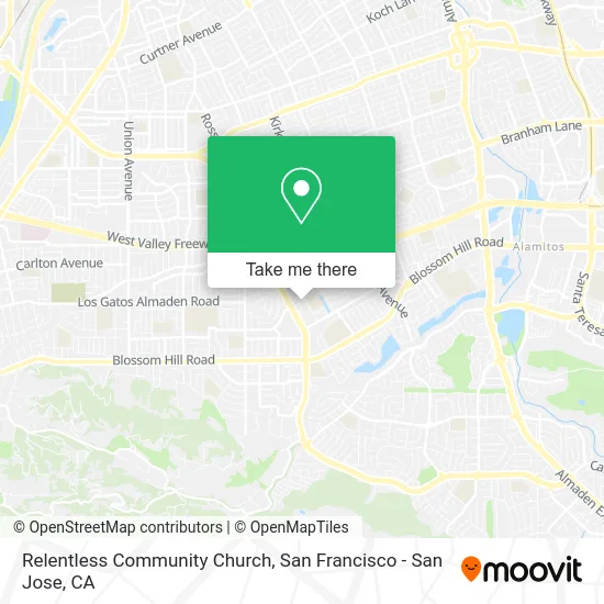 Relentless Community Church map