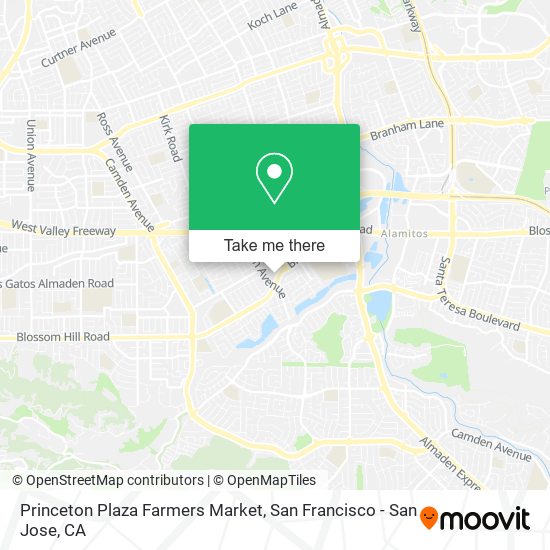 Princeton Plaza Farmers Market map