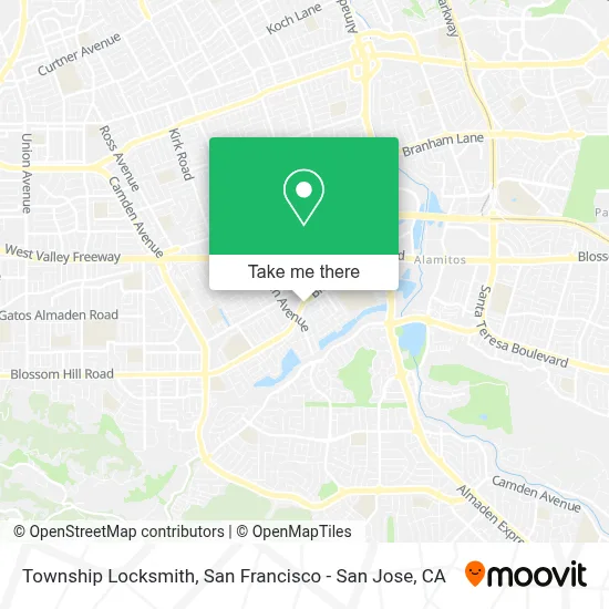 Township Locksmith map