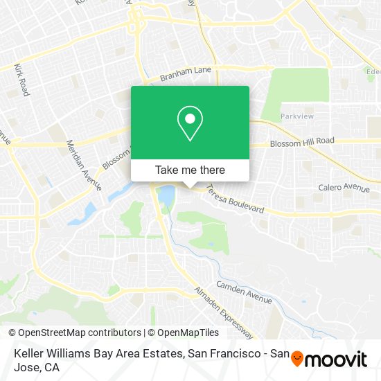 Keller Williams Bay Area Estates map