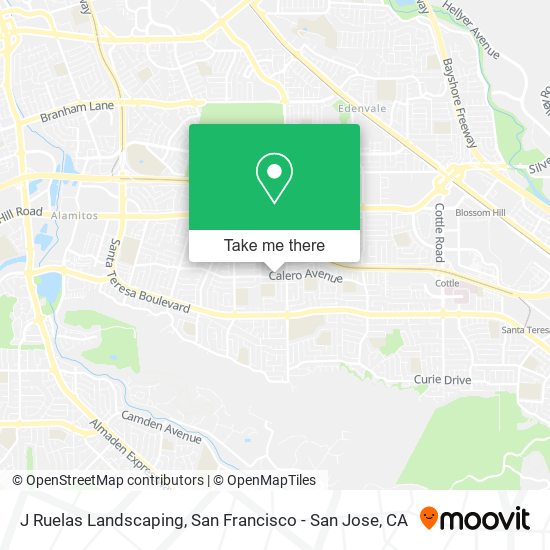 J Ruelas Landscaping map