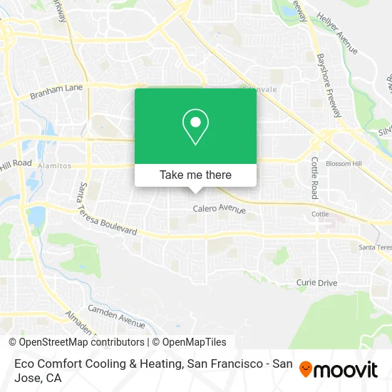 Eco Comfort Cooling & Heating map