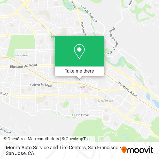 Mapa de Monro Auto Service and Tire Centers