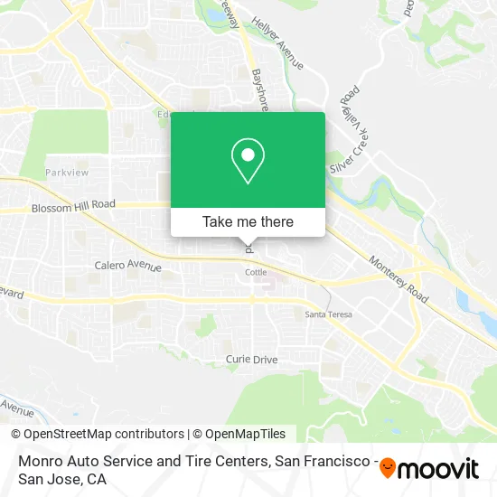 Mapa de Monro Auto Service and Tire Centers