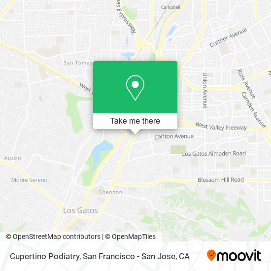 Cupertino Podiatry map