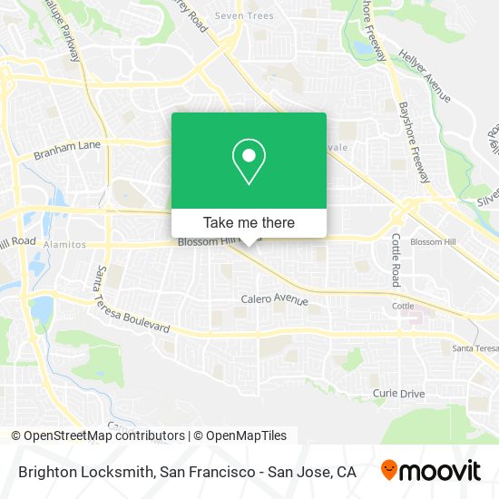 Mapa de Brighton Locksmith