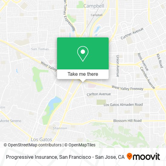 Mapa de Progressive Insurance