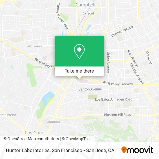 Hunter Laboratories map