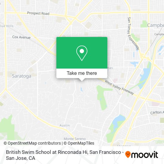 British Swim School at Rinconada Hi map