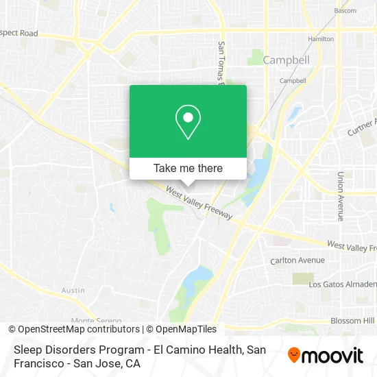 Sleep Disorders Program - El Camino Health map