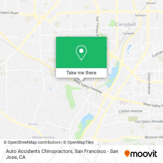 Auto Accidents Chiropractors map