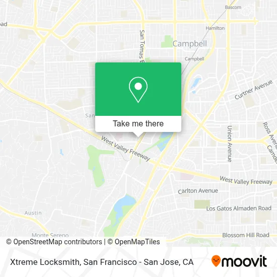 Xtreme Locksmith map