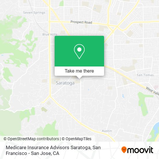 Mapa de Medicare Insurance Advisors Saratoga