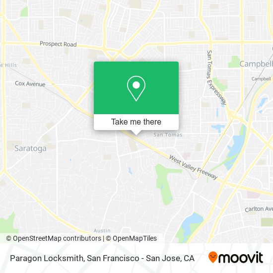 Paragon Locksmith map