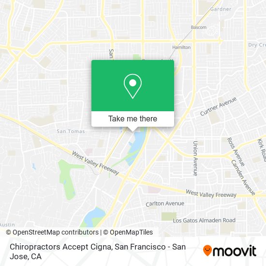 Chiropractors Accept Cigna map
