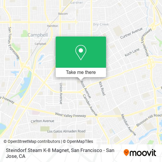 Mapa de Steindorf Steam K-8 Magnet