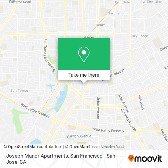 Mapa de Joseph Manor Apartments