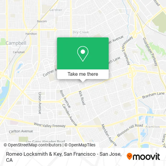 Mapa de Romeo Locksmith & Key