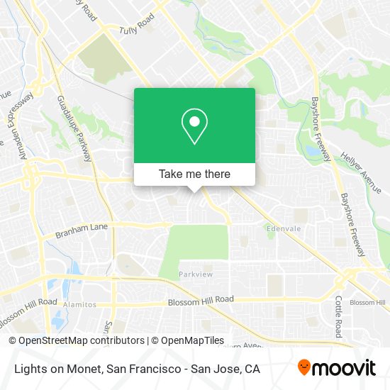 Lights on Monet map