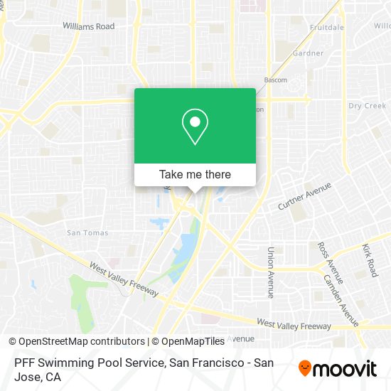 PFF Swimming Pool Service map