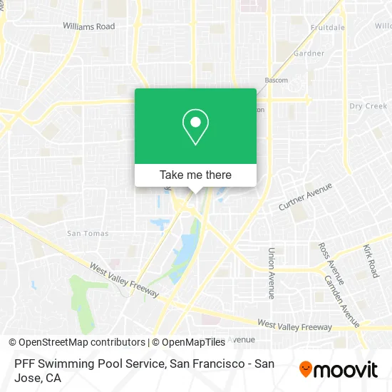 PFF Swimming Pool Service map