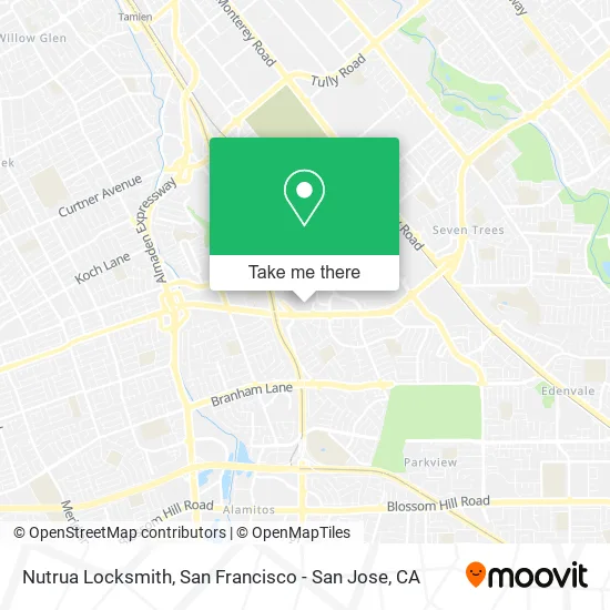 Mapa de Nutrua Locksmith