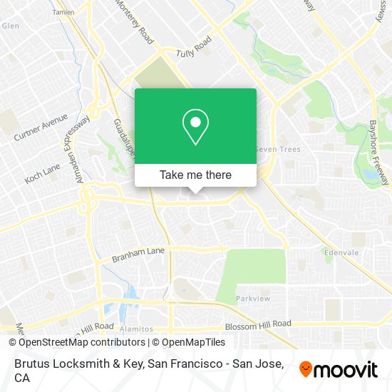 Brutus Locksmith & Key map