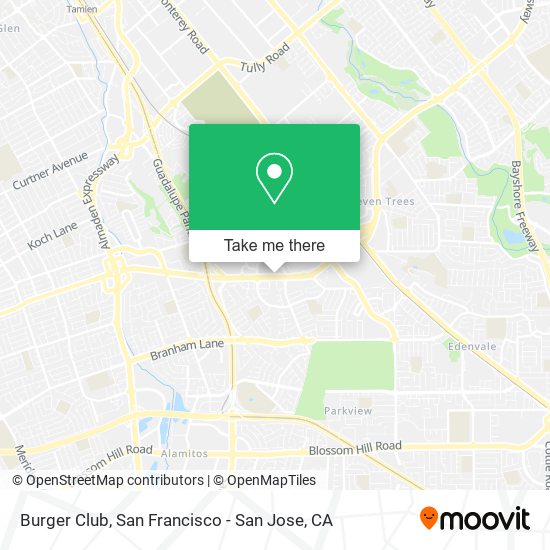 Mapa de Burger Club
