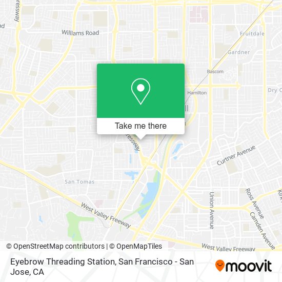 Eyebrow Threading Station map