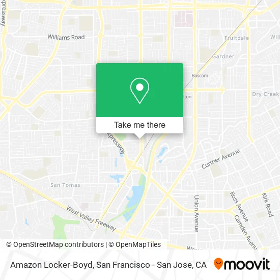 Mapa de Amazon Locker-Boyd