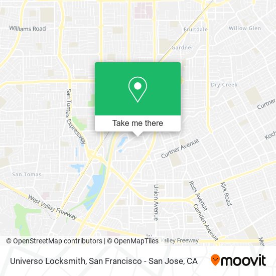 Universo Locksmith map