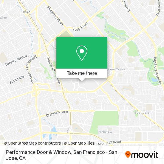 Performance Door & Window map