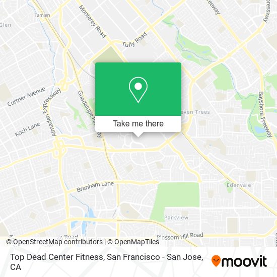 Top Dead Center Fitness map